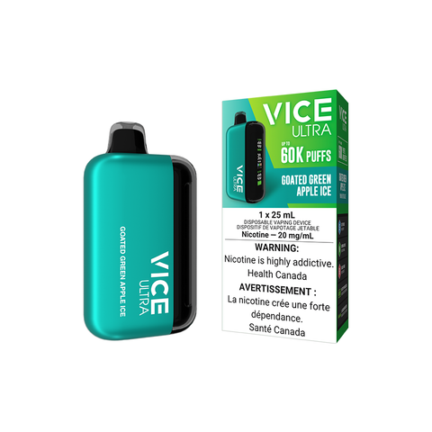 VICE ULTRA DISPOSABLE - GOATED GREEN APPLE ICE (4PCS/CTN) [MB]